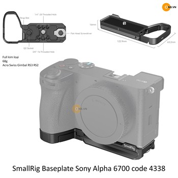 SmallRig Bottom Mount Plate Sony Alpha 7CII  Alpha 7CR 4438