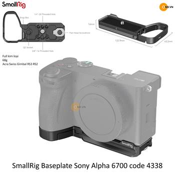 SmallRig Baseplate Sony Alpha a6700 code 4338