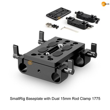 SmallRig Baseplate with Dual 15mm Rod Clamp 1775