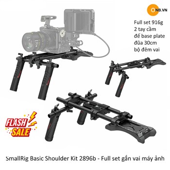SmallRig Basic Shoulder Kit 2896b - Full set gắn vai máy ảnh