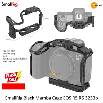 SmallRig Black Mamba Cage Canon EOS R5 R6 3233b
