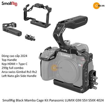 SmallRig Black Mamba Cage Kit Panasonic LUMIX G9II S5II S5IIX 4024