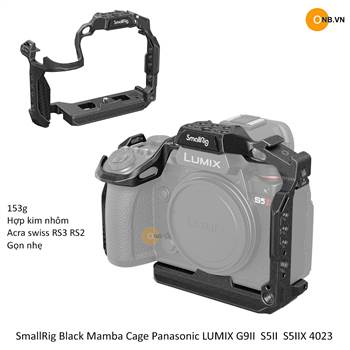 SmallRig Black Mamba Cage Panasonic LUMIX G9II S5II S5IIX 4023