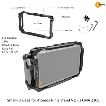 SmallRig Cage for Atomos Ninja V and V plus CMA 2209