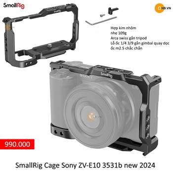 SmallRig Cage for Sony ZV-E10 3531b - Khung Vlog new 2024