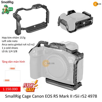SmallRig Cage Khung bảo vệ Canon EOS R5 Mark II r5ii r52 4978