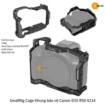 SmallRig Cage Khung Bảo Vệ Canon EOS R50 4214