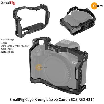 SmallRig Cage Khung Bảo Vệ Canon EOS R50 4214