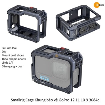 Smallrig Cage Khung bảo vệ GoPro 13 12 11 10 9 3084c