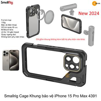 Smallrig Cage Khung bảo vệ iPhone 15 Pro Max 4391