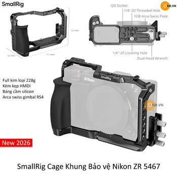 SmallRig Cage Khung Bảo vệ Nikon ZR 5467