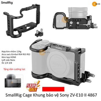 SmallRig Cage Kit Khung bảo vệ Sony ZV-E10 II 4867