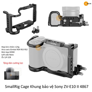 SmallRig Cage Kit Khung bảo vệ Sony ZV-E10 II 4867