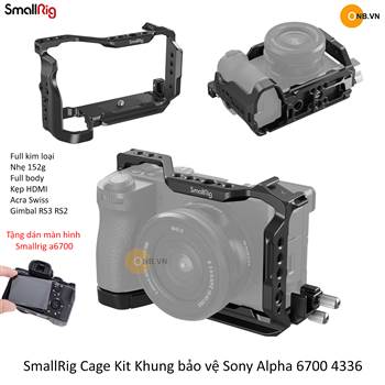 SmallRig Cage Kit Khung bảo vệ Sony Alpha a6700 4336