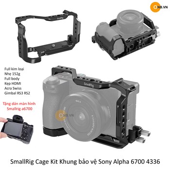 SmallRig Cage Kit Khung bảo vệ Sony Alpha a6700 4336