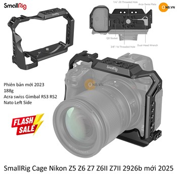 SmallRig Cage Nikon Z5 Z6 Z7 Z6ii Z7ii 2926b new 2025