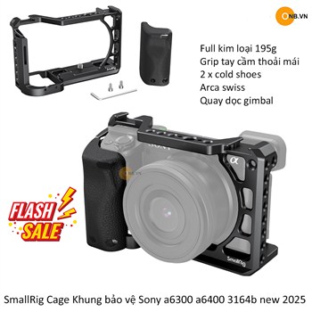SmallRig Cage Khung bảo vệ Sony a6300 a6400 3164b new 2025
