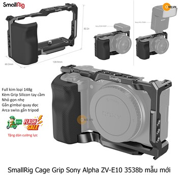 SmallRig Cage with Grip for Sony Alpha ZV-E10 code 3538b