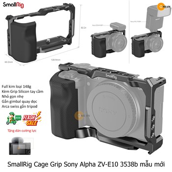 SmallRig Cage with Grip for Sony Alpha ZV-E10 code 3538b