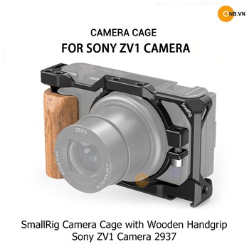 SmallRig Cage Wooden Sony Alpha ZV-1 ZV-1 II ZV-1F 2937 không còn sản xuất