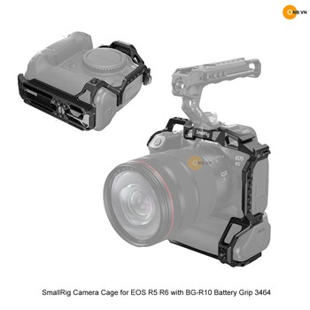 SmallRig Camera Cage for EOS R5/R6 with BG-R10 Battery Grip 3464