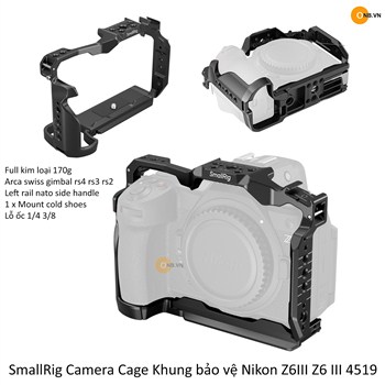 SmallRig Camera Cage Nikon Z 6III z6iii z63 4519