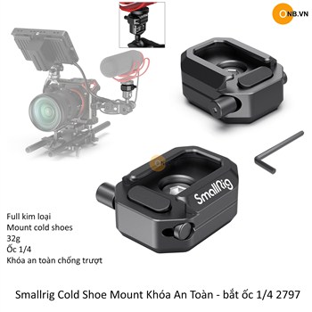 Smallrig Cold Shoe Mount Khóa An Toàn - bắt ốc 14 2797