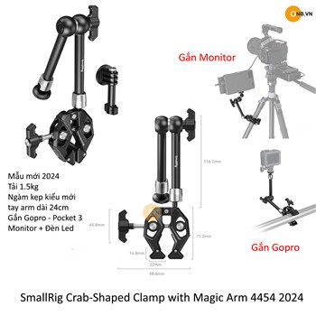 SmallRig Crab-Shaped Clamp with Magic Arm 4454