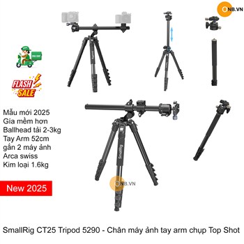 SmallRig CT25 Tripod 5290 - Chân máy ảnh tay arm chụp Top Shot 