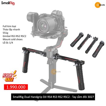 SmallRig Dual Handgrip DJI RS4 RS3 RS2 RSC2 - Tay cầm đôi 3027