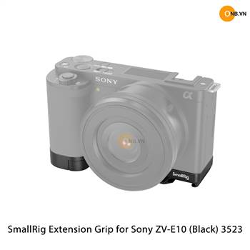 SmallRig Extension Grip for Sony ZV-E10 (Black) 3523