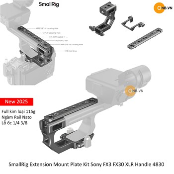 SmallRig Extension Mount Plate Kit Sony FX3  FX30 XLR Handle 4830