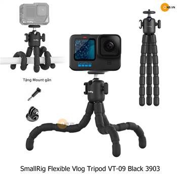 SmallRig Flexible Vlog Tripod VT-09 Black 3903
