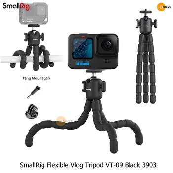 SmallRig Flexible Vlog Tripod VT-09 Black 3903