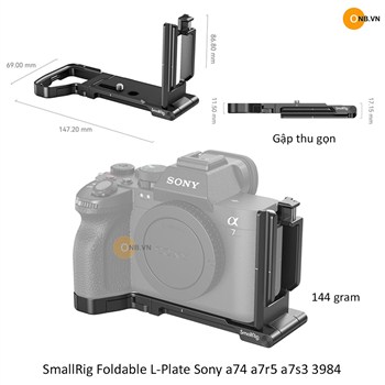 SmallRig Foldable L-Plate Sony a74 a7r5 a7s3 3984