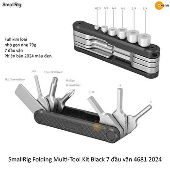 SmallRig Folding Multi-Tool Kit Black 7 đầu vặn 4681 new 2024