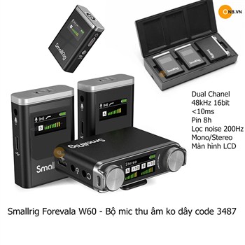 Smallrig Forevala W60 - Bộ 2 mic thu âm ko dây code 3487
