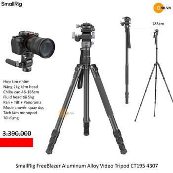 SmallRig FreeBlazer Aluminum Tripod CT195 4307