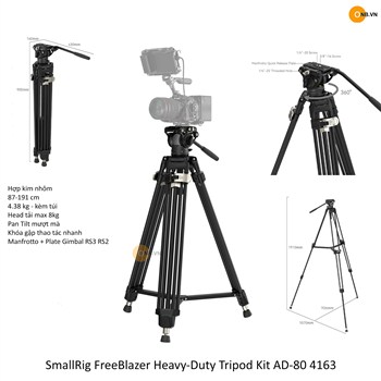 SmallRig FreeBlazer Heavy-Duty Tripod Kit AD-80 4163