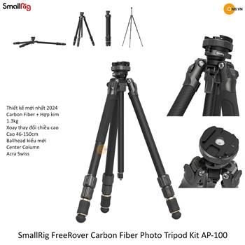 SmallRig FreeRover Carbon Fiber Tripod Kit AP-100 4353