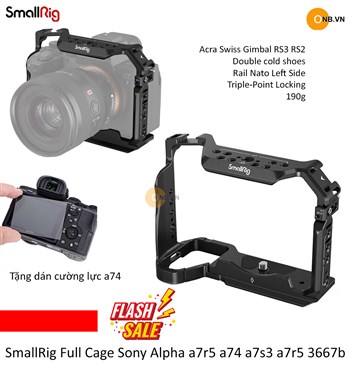 SmallRig Full Cage Sony Alpha a7r5 a74 a7s3 a7r4 3667b