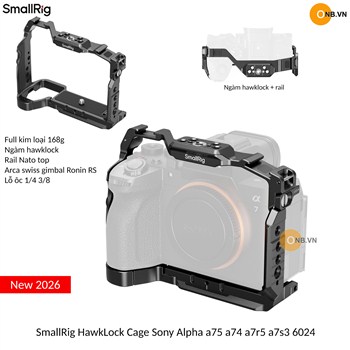 SmallRig HawkLock Cage Sony Alpha a75 a74 a7r5 a7s3 6024
