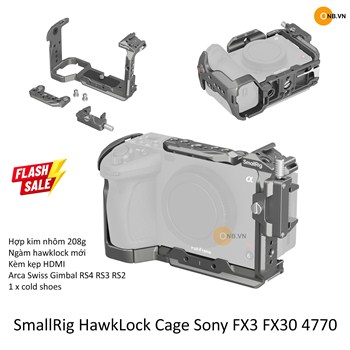 SmallRig HawkLock Cage Sony Alpha FX3 FX30 4770 mẫu mới 2025