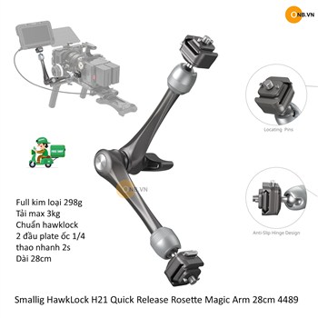 SmallRig HawkLock H21 Magic Arm 28cm ốc 1/4 tháo mở nhanh 4489