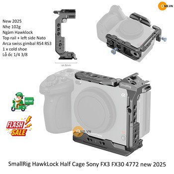 SmallRig HawkLock Half Cage Sony FX3 FX30 4772 new 2025