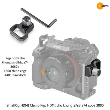 SmallRig HDMI Clamp Kẹp HDMI cho khung a7s3 a74 code 3000