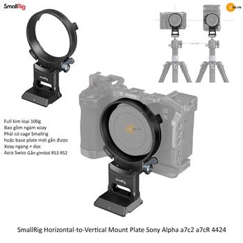 SmallRig Rotatable Horizontal-to-Vertical Mount Plate Sony a7c2 a7cR 4424