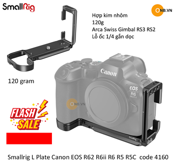 Smallrig L Plate Canon EOS R62 R6ii R5 R5C R6 code 4160 