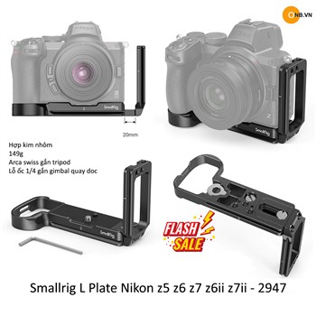SmallRig L Plate Nikon Z5 Z6 Z6II Z7 Z7II - 2947