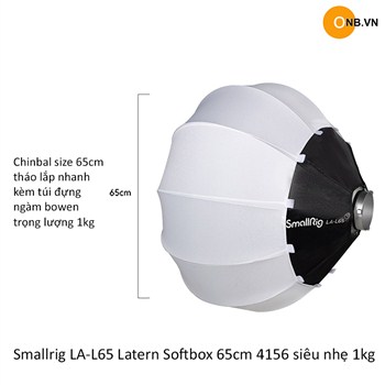Smallrig LA-L65 Latern Softbox 65cm 4156 siêu nhẹ 1kg
